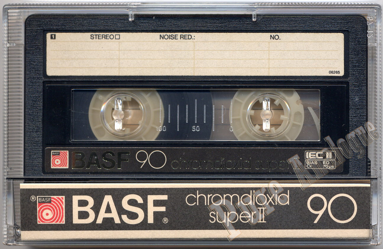 Autocollant Basf Chromodioxid Super II Timbre Vintage 80s Original 